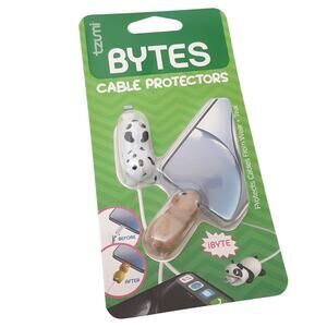 Tzumi Bytes Cable Protectors Rubber Puppies Dalmatian & Terrier 2pk Protection